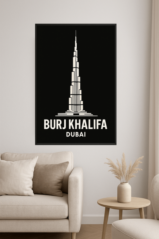 Ilustracja Burj Khalifa - CasaNookDecor