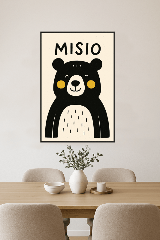 Ilustracja Misia Bear - CasaNookDecor