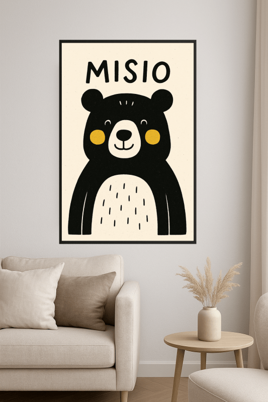 Ilustracja Misia Bear - CasaNookDecor