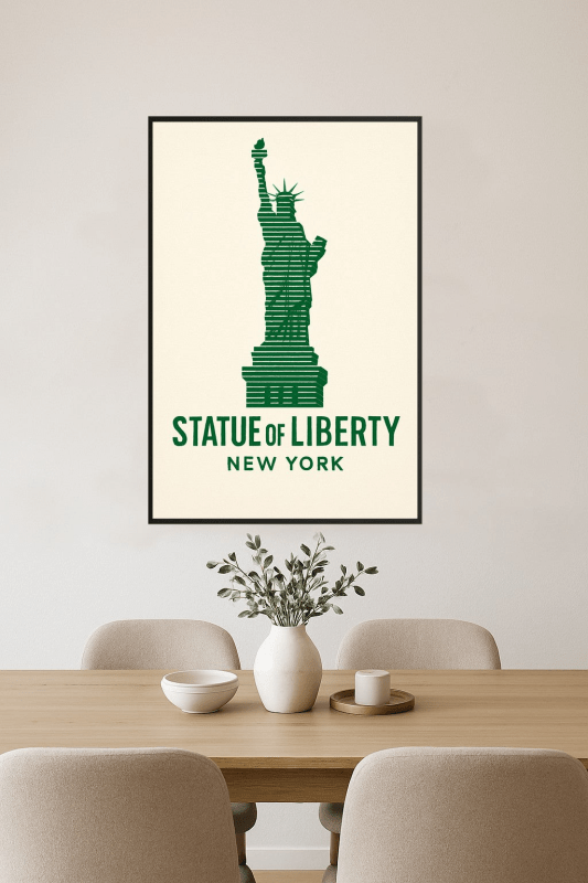 Ilustracja Statuy Wolności - CasaNookDecor