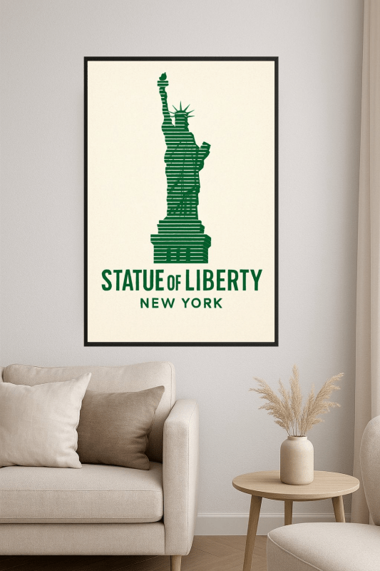 Ilustracja Statuy Wolności - CasaNookDecor