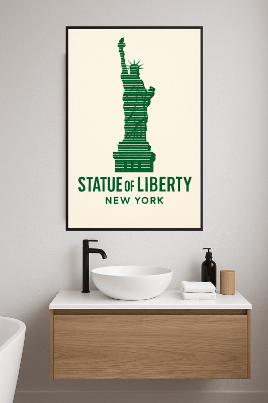 Ilustracja Statuy Wolności - CasaNookDecor