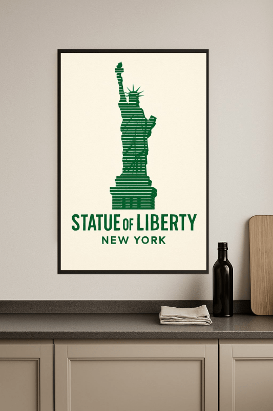 Ilustracja Statuy Wolności - CasaNookDecor