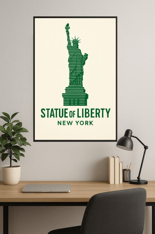 Ilustracja Statuy Wolności - CasaNookDecor