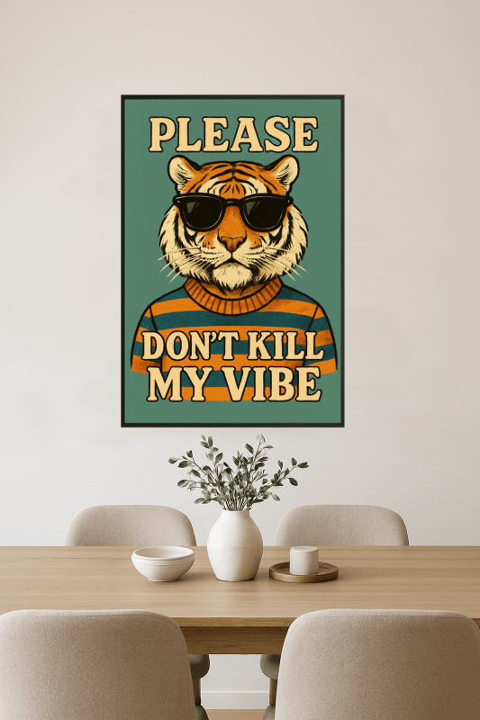 Ilustracja Wibracji Tygrysa - CasaNookDecor