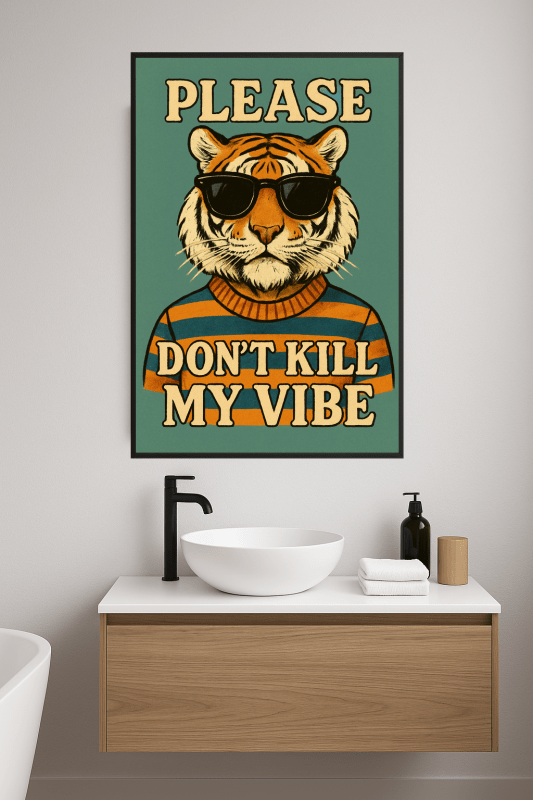 Ilustracja Wibracji Tygrysa - CasaNookDecor