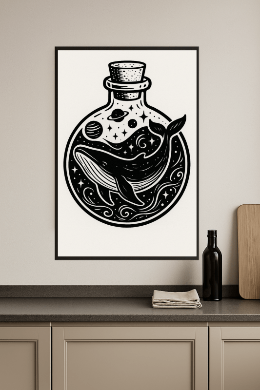 Ilustracja Włóczki W Butelce - CasaNookDecor