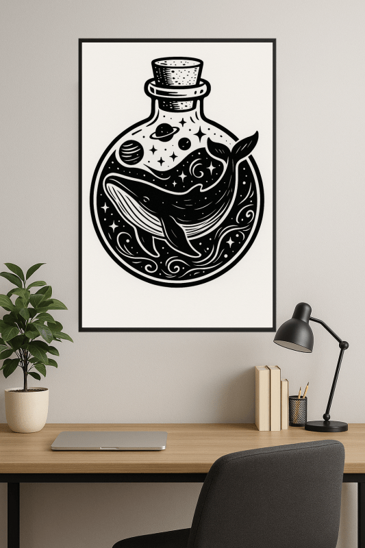 Ilustracja Włóczki W Butelce - CasaNookDecor