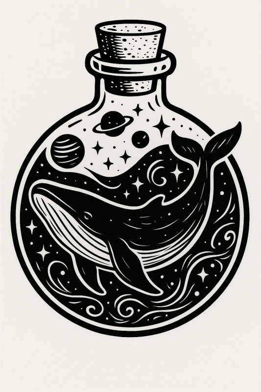 Ilustracja Włóczki W Butelce - CasaNookDecor