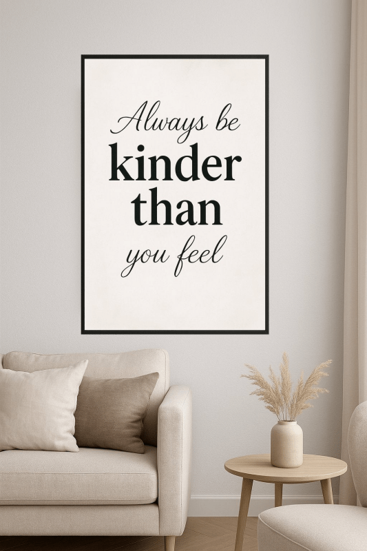 Inspirujący Cytat w Ramce - CasaNookDecor