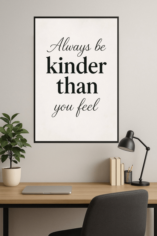 Inspirujący Cytat w Ramce - CasaNookDecor