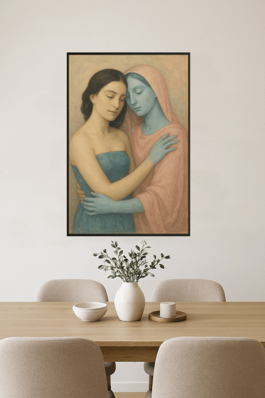 Intymny Uścisk - Praca Artystyczna - CasaNookDecor