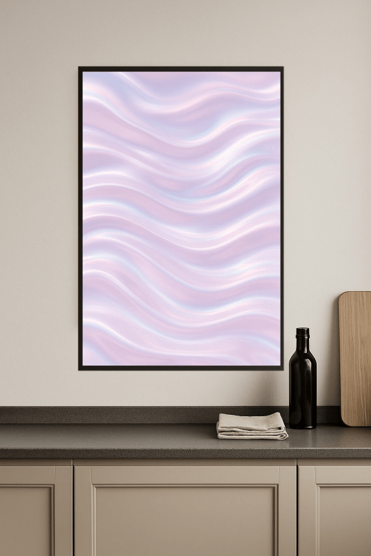Irydescencyjna Grafika Fali - CasaNookDecor