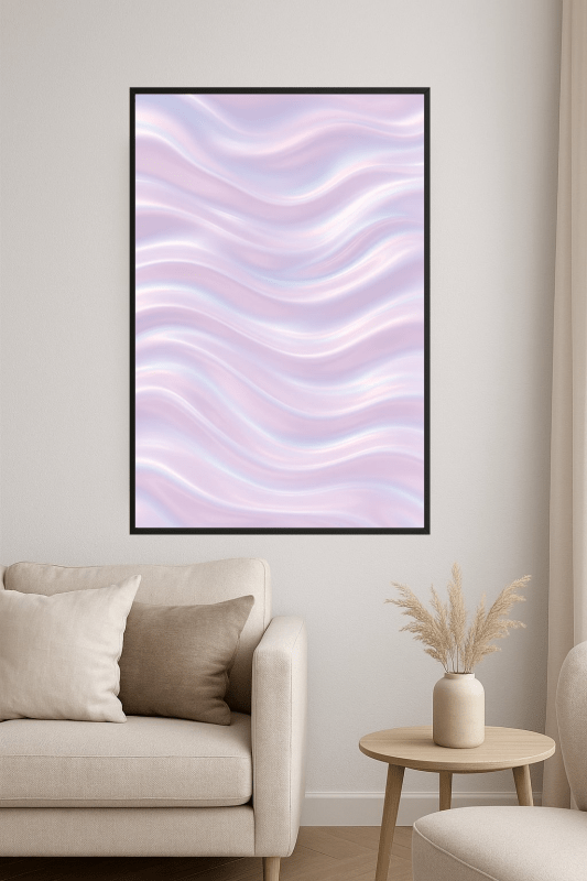 Irydescencyjna Grafika Fali - CasaNookDecor