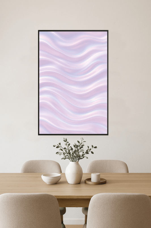 Irydescencyjna Grafika Fali - CasaNookDecor