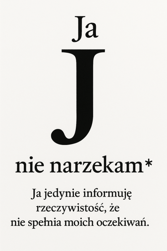 Ja Nie Narzekam Plakat - CasaNookDecor