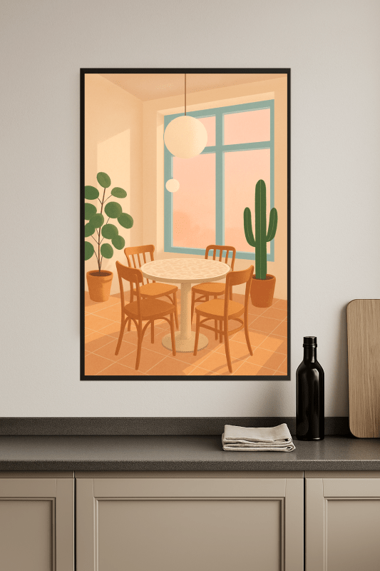 Jasny Druk Sztuki Wnętrzarskiej - CasaNookDecor