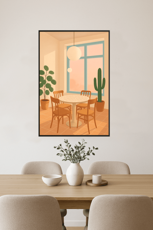 Jasny Druk Sztuki Wnętrzarskiej - CasaNookDecor