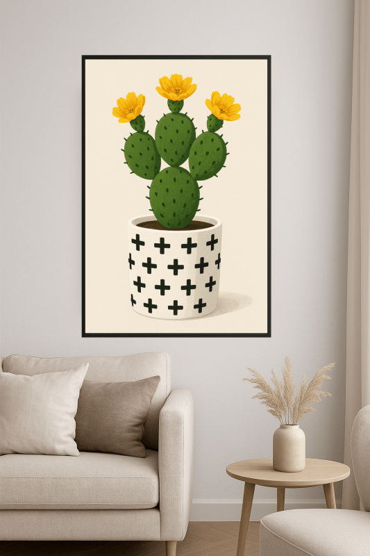 Kaktus W Dekoracyjnym Doniczce - CasaNookDecor