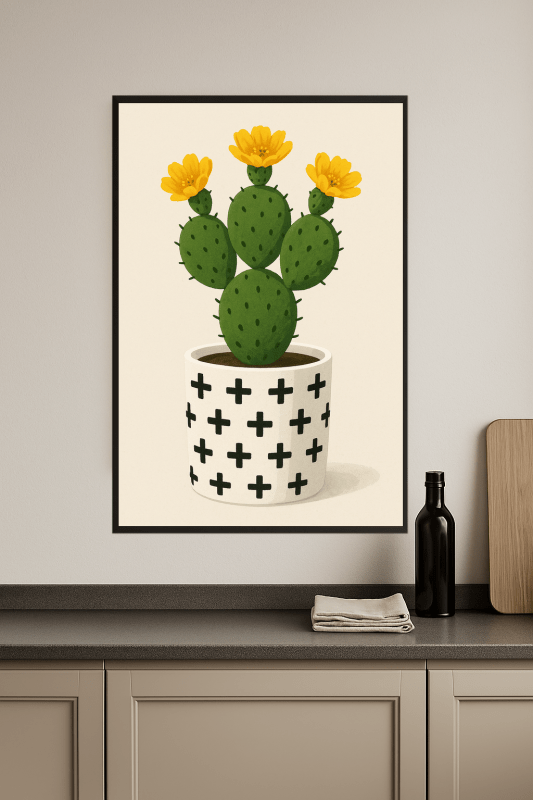 Kaktus W Dekoracyjnym Doniczce - CasaNookDecor