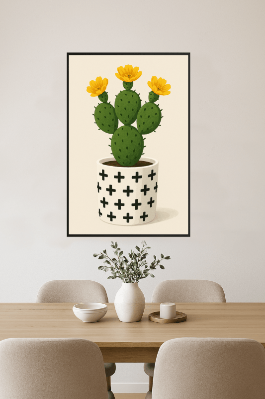 Kaktus W Dekoracyjnym Doniczce - CasaNookDecor