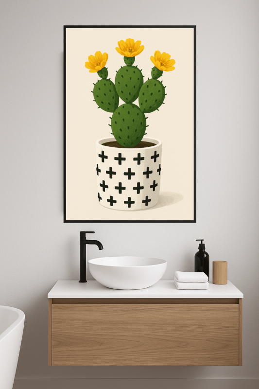 Kaktus W Dekoracyjnym Doniczce - CasaNookDecor