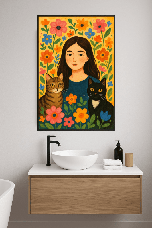Kapryśny Kwiatowy Portret - CasaNookDecor