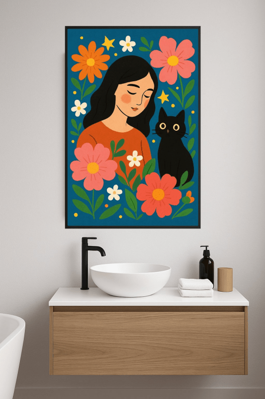 Kapryśny Portret Kwiatowy - CasaNookDecor