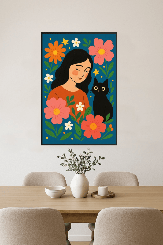 Kapryśny Portret Kwiatowy - CasaNookDecor