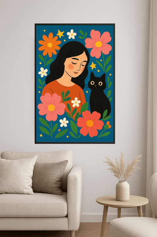 Kapryśny Portret Kwiatowy - CasaNookDecor