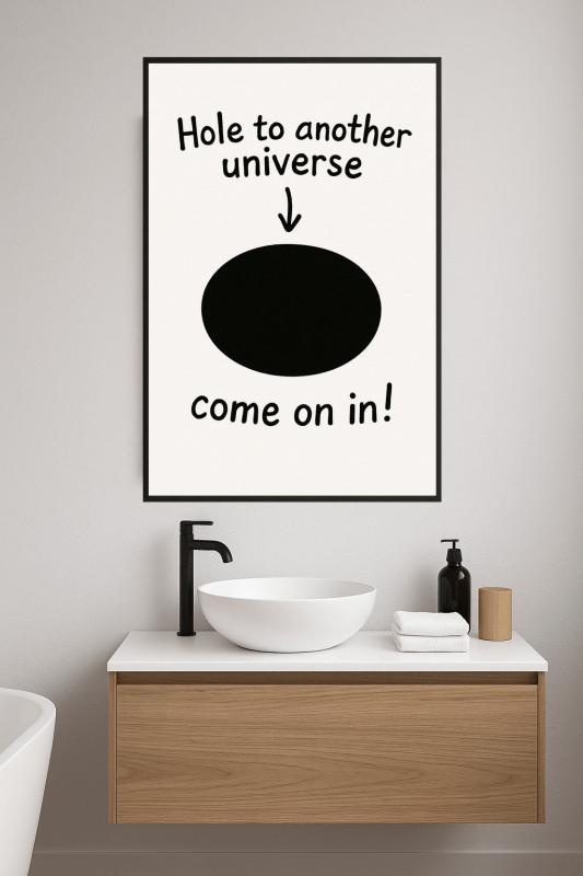 Kapryśny Wszechświat - Print Dziury - CasaNookDecor