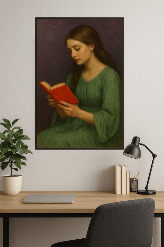Kobieta Czytająca Książkę - CasaNookDecor
