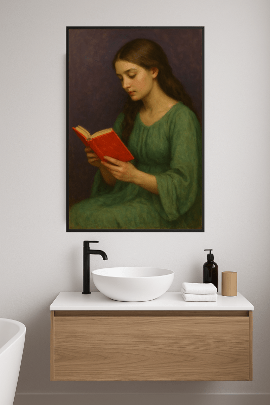 Kobieta Czytająca Książkę - CasaNookDecor