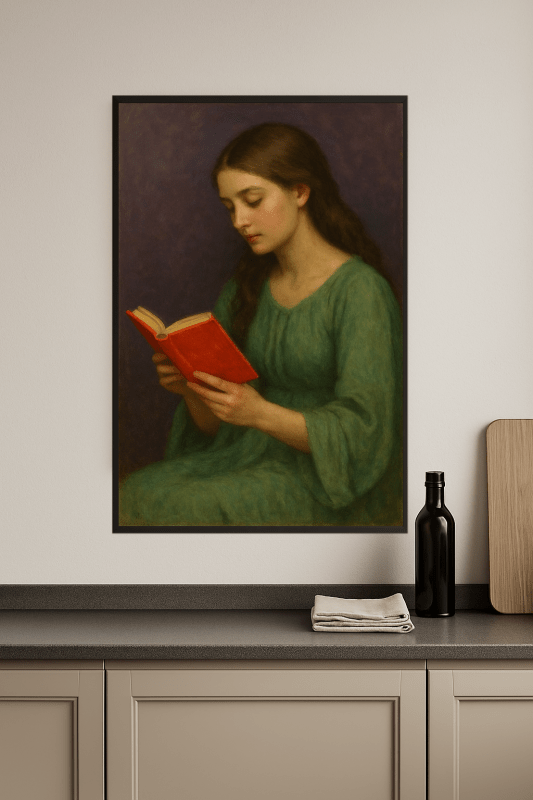 Kobieta Czytająca Książkę - CasaNookDecor
