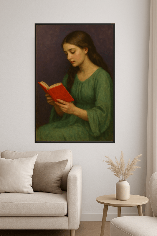 Kobieta Czytająca Książkę - CasaNookDecor