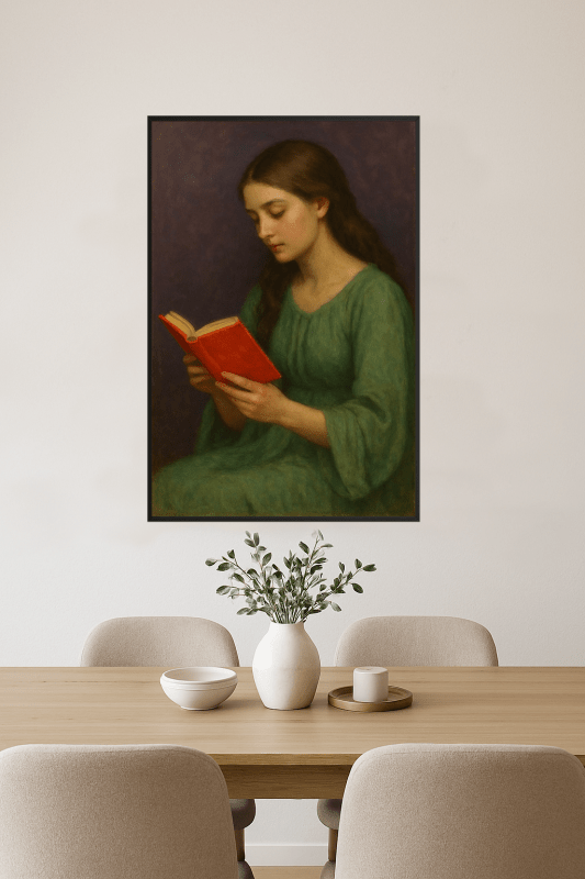 Kobieta Czytająca Książkę - CasaNookDecor