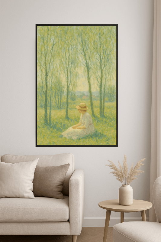 Kobieta Siedząca Pod Wierzbowymi Drzewami - CasaNookDecor