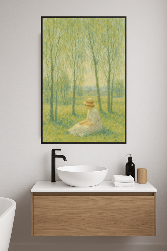 Kobieta Siedząca Pod Wierzbowymi Drzewami - CasaNookDecor