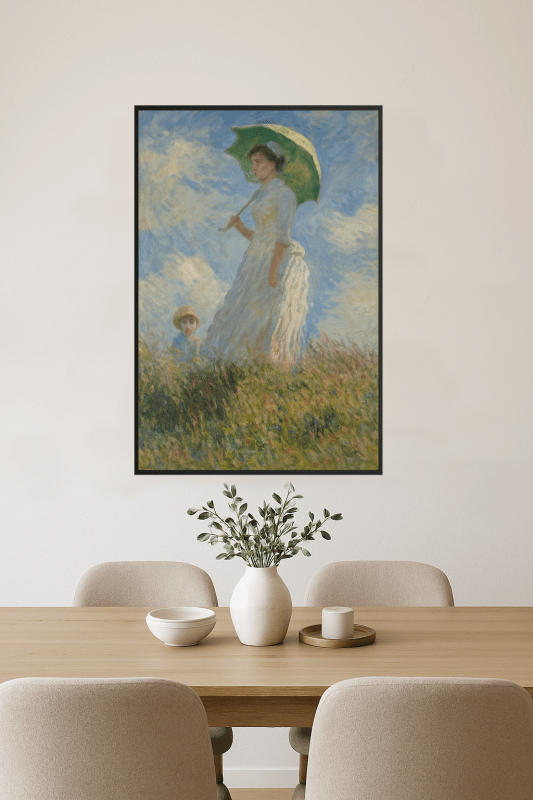 Kobieta Z Parasolą - Druk - CasaNookDecor
