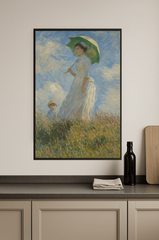 Kobieta Z Parasolą - Druk - CasaNookDecor