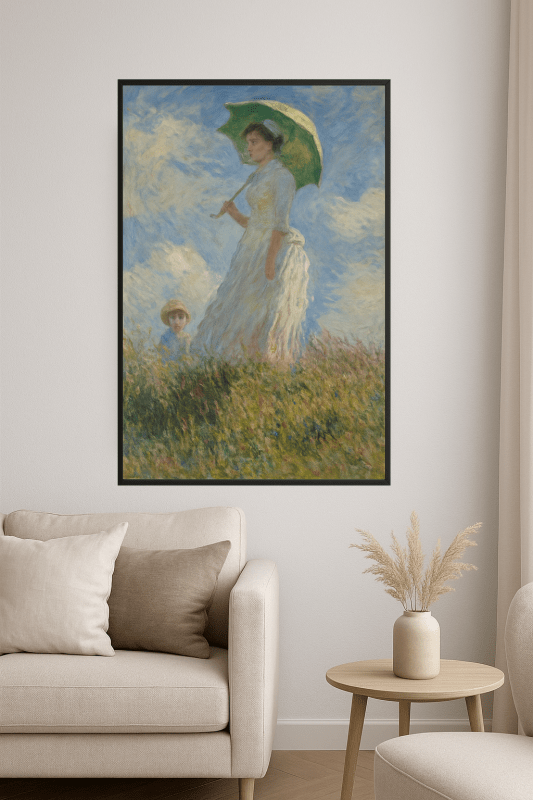 Kobieta Z Parasolą - Druk - CasaNookDecor