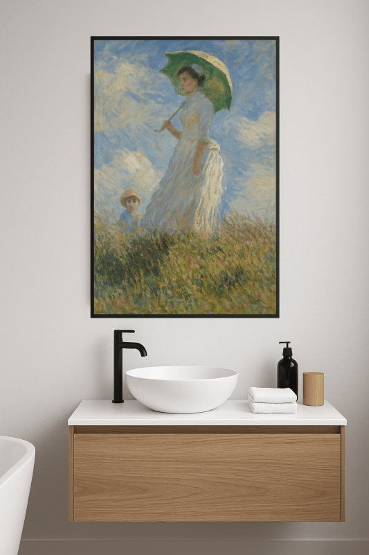 Kobieta Z Parasolą - Druk - CasaNookDecor