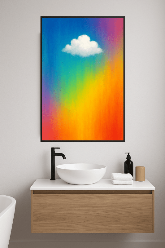 Kolorowa Sztuka Gradientu Chmur - CasaNookDecor
