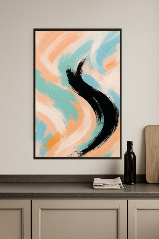 Kolorowy Abstrakcyjny Obraz - CasaNookDecor