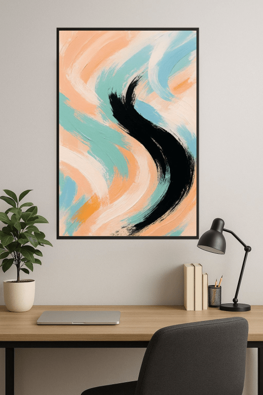 Kolorowy Abstrakcyjny Obraz - CasaNookDecor