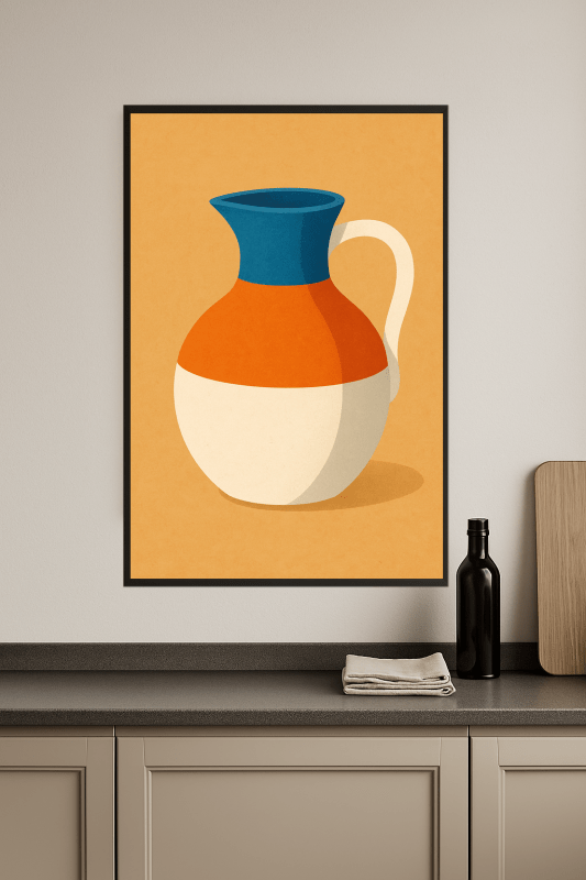 Kolorowy geometryczny dzbanek - CasaNookDecor