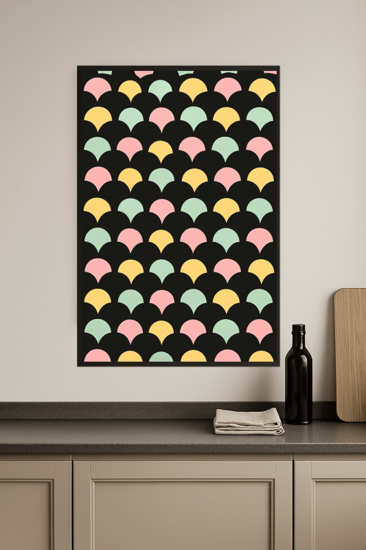 Kolorowy Wzór Muszli Scallop - CasaNookDecor