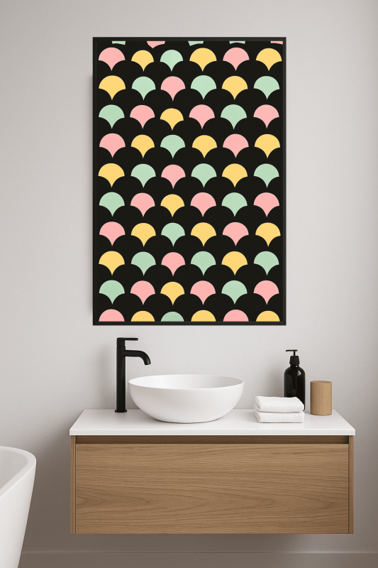 Kolorowy Wzór Muszli Scallop - CasaNookDecor