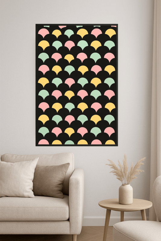 Kolorowy Wzór Muszli Scallop - CasaNookDecor
