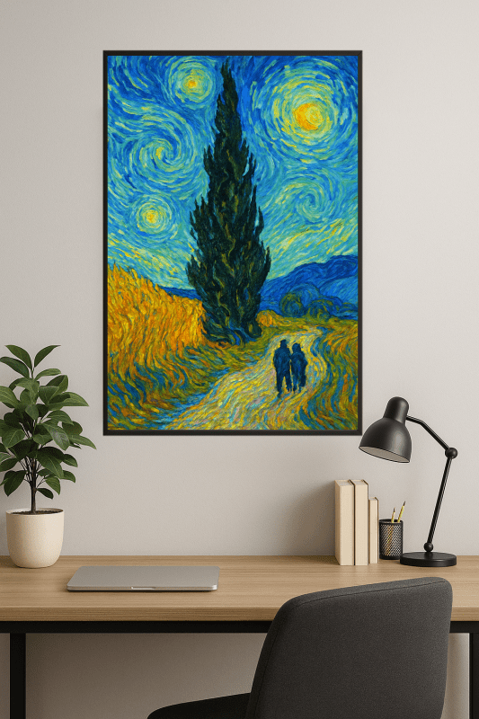 Krajobraz Drzewa Cyprysowego - CasaNookDecor